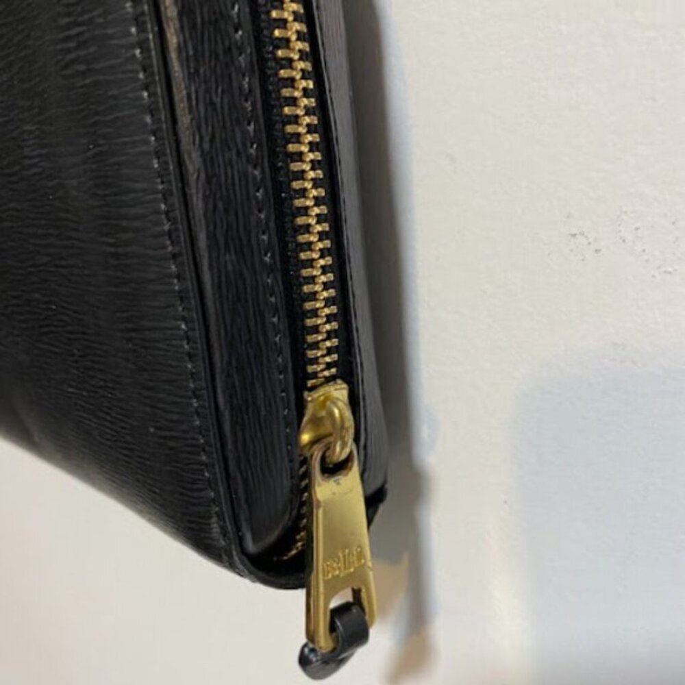 Lauren Ralph Lauren (LRL)Black Leather Women's Crossbody Wallet Clutch Small - Picture 8 of 16